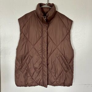 Abercrombie & Fitch Oversized Quilted Puffer Vest, Women’s size Large